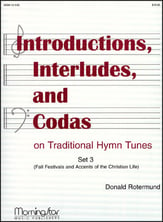 Introductions Interludes, and Codas on Traditional Hymn Tunes, Set 2 Organ sheet music cover
